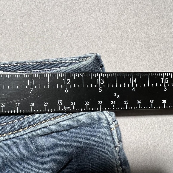 Miss Me Jeans Womens 25 Blue Signature Skinny Embroidered Stretch Denim Mid Rise - Picture 12 of 16